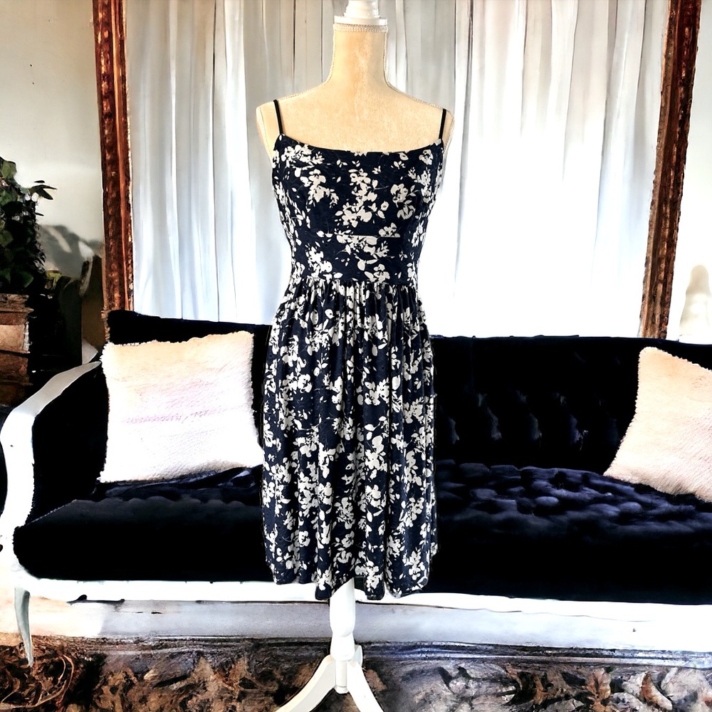 Blue and White Summer Dress